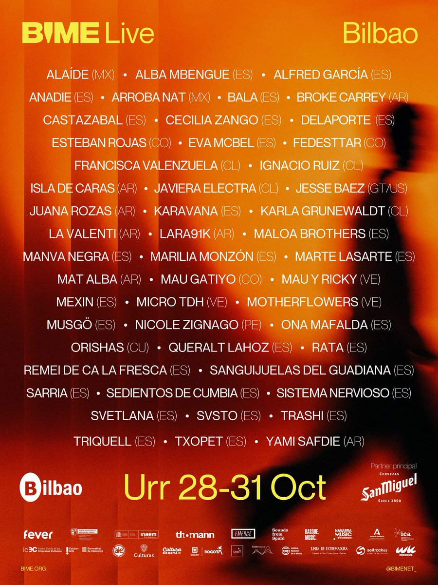 💙​ <a href="/alfredgarcia/">alfredgarcia</a> forma parte del cartel de BIME Live 2025 💙​ 

Nos vemos del 28 al 31 de octubre en Bilbao 

#alfredgarcía #bimelive #músicaglobal #soundsfromspain