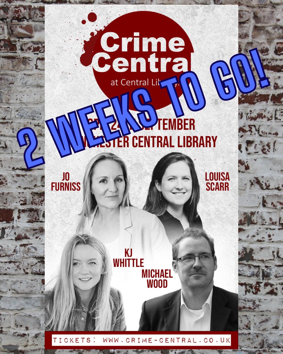 TWO WEEKS UNTIL WE'RE BACK! 🥳

Guaranteed to be the best evening in Manchester on Wednesday 24th September, we will be joined by <a href="/Jo_Furniss/">Jo Furniss</a> <a href="/paperclipgirl/">Louisa Scarr</a> / <a href="/SamHollandBooks/">Sam Holland</a> #KJWhittle <a href="/MichaelHWood/">Michael Wood</a> with host <a href="/robparkerauthor/">Rob Parker</a> 📚

Get a ticket now at the link in our profile! 🎟