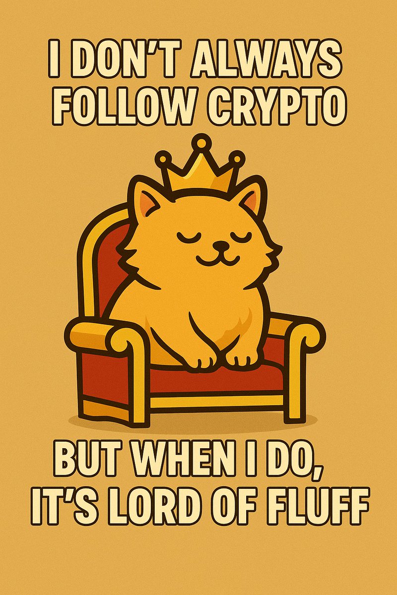 LordOfFuff's tweet photo. 🚨 The Fluff Army is assembling! 🚨
First 50 in Telegram get Founding Fluff status 🐾
Join here 👉 https://t.co/raCIHBv4m2 https://t.co/qfgcVAFd4j