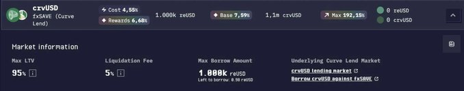 Too hot to pass!   

Deposit → Borrow → Loop → 112% APY  

Available on Resupply 🦛 &amp; powered by $fxSAVE market on <a href="/llamalend/">Curve Llama Lend</a>