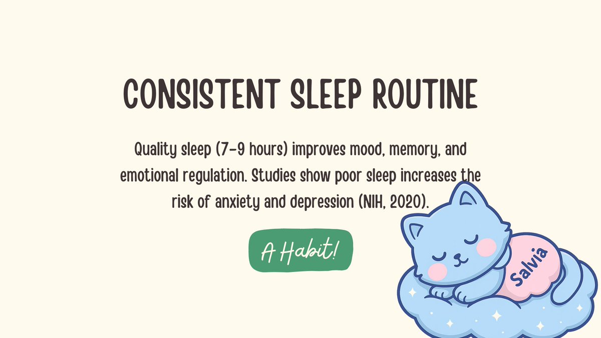 SimplySalvia_'s tweet photo. Your brain deserves daily care, just like your body.
Here are 5 science-backed habits that boost mental health:
Exercise
Sleep
Mindfulness
Social ties
Nutrition
Which one do you want to start with today? ๐ธ
#MentalHealth #WellnessThread #simplysalvia #womenhealth https://t.co/2H71atmSbP