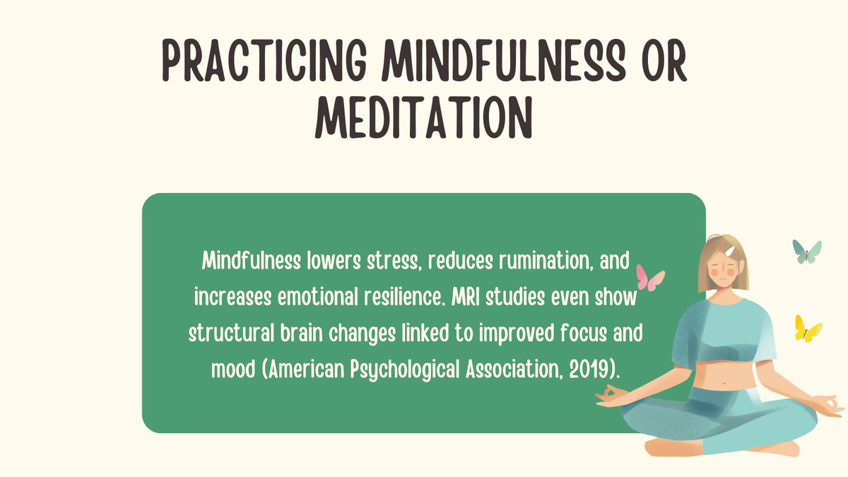SimplySalvia_'s tweet photo. Your brain deserves daily care, just like your body.
Here are 5 science-backed habits that boost mental health:
Exercise
Sleep
Mindfulness
Social ties
Nutrition
Which one do you want to start with today? ๐ธ
#MentalHealth #WellnessThread #simplysalvia #womenhealth https://t.co/2H71atmSbP