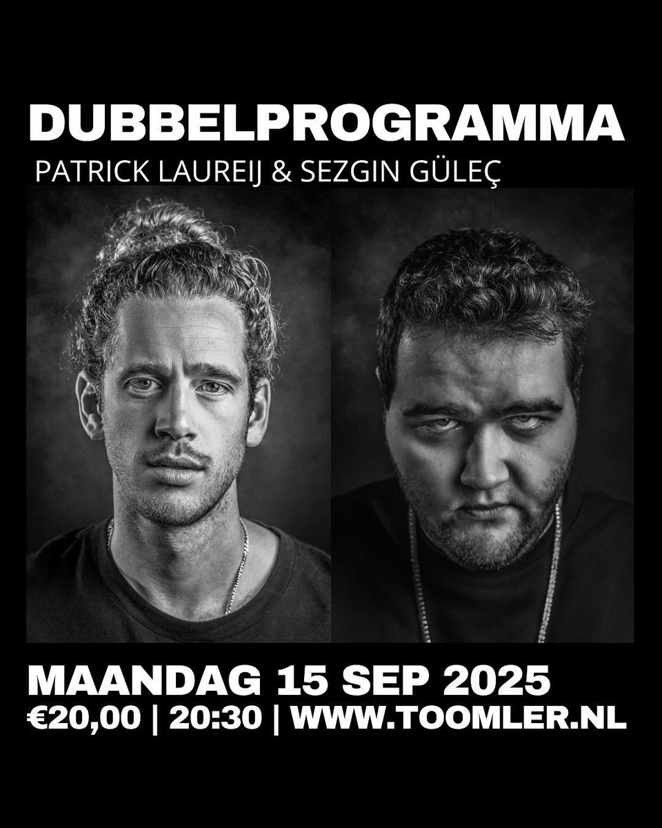 clubToomler's tweet image. Patrick en Sezgin willen last minute komen dubbelen in hun club, dan regelen we dat! 

Zien we je maandag? Kaarten via link in bio of Comedytrain.nl/tickets 

#Toomler #Comedytrain #Dubbelprogramma #Comedyclub #Amsterdam