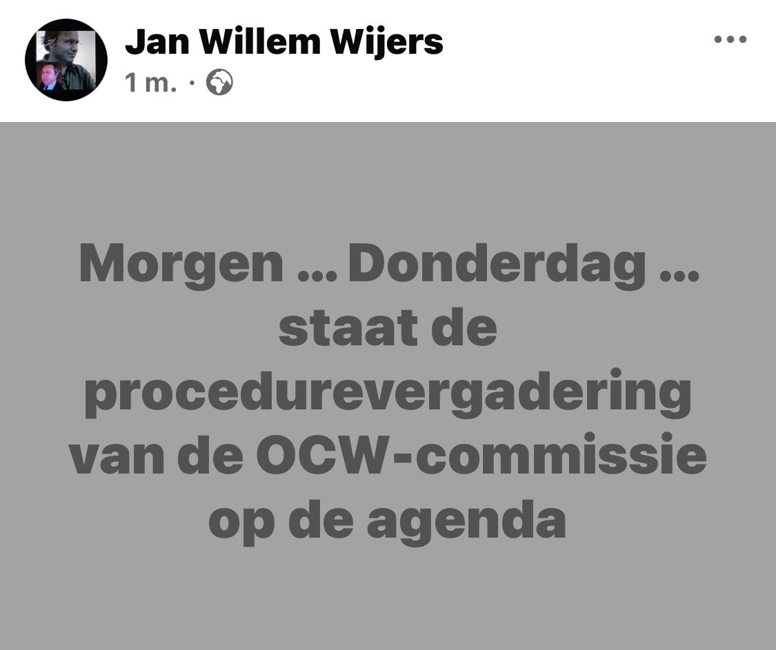 Vandaag heb ik de #OCW-commissie van de <a href="/2eKamertweets/">Tweede Kamer</a> een status update van <a href="/Project_IJ/">ProjectIJ / PROJECTĳ</a> gestuurd per mail … <a href="/LauraBromet/">Laura Bromet 🍀🕊</a> <a href="/Harry_Bevers/">Harry Bevers</a> <a href="/AnnemarieHeite/">AnnemarieHeite</a> <a href="/jpaternotte/">Jan Paternotte</a> <a href="/martinoostenbr/">Martin Oostenbrink</a> <a href="/HarmenKrul/">Harmen Krul</a> <a href="/SandraBeckerman/">Sandra Beckerman</a> <a href="/chris_stoffer/">Chris Stoffer</a> <a href="/DonCeder/">Don Ceder</a> <a href="/DassenLaurens/">Laurens Dassen 👋</a> <a href="/Eerdmans/">Joost Eerdmans</a> <a href="/GoukeMoes/">Gouke Moes</a> <a href="/StasOCW/">Koen Becking</a>