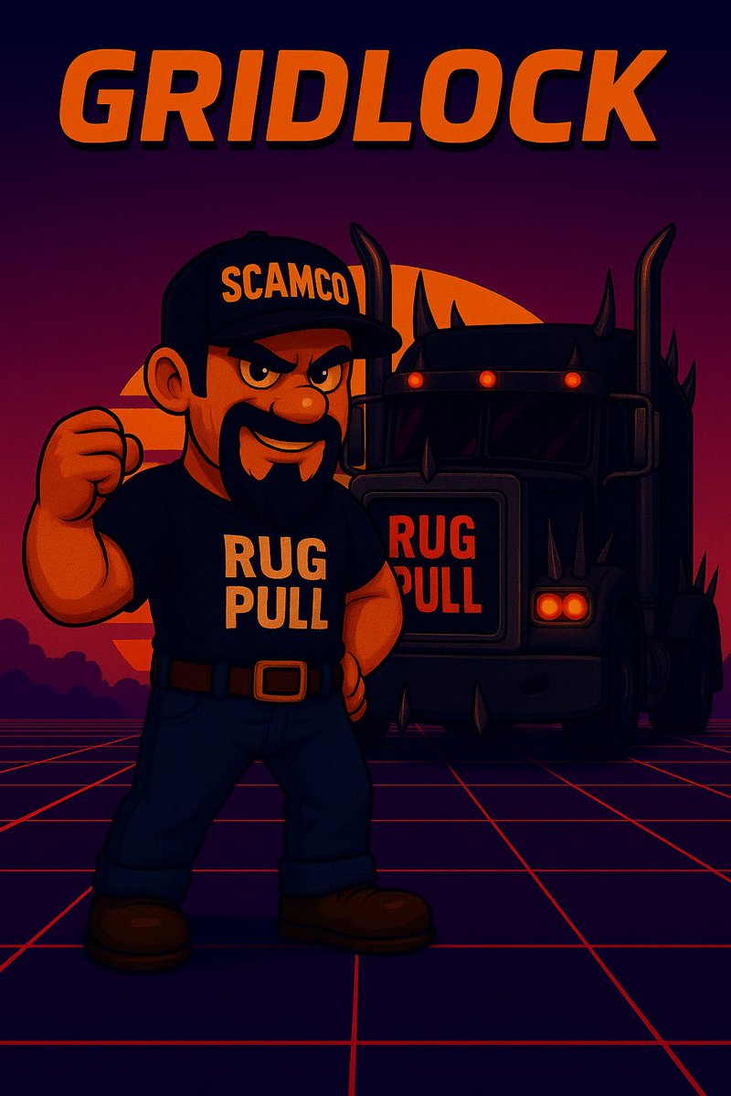 coin_trucker's tweet image. 😈 Meet GRIDLOCK 🚛💨
The villain built on Rug Pulls, smoke, and chains.
He thinks he can stop the TUFFY convoy… but he’s dead wrong.
Every mile we fuel, every holder we add, is another crack in his roadblock.
TUFFY rolls through ALL obstacles. 🚀✨
#TUFFY #Gridlock #MemeCoin…