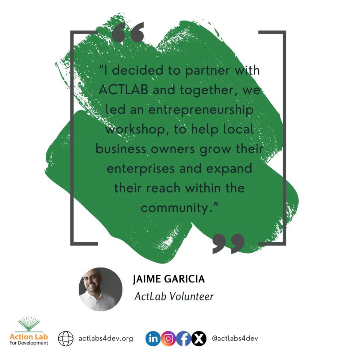 ActLab4Dev's tweet image. Entrepreneurship fuels growth and opportunity. 🌱 Through workshops and mentorship, we empower local business owners to grow, connect, and make lasting impact in their communities. #Entrepreneurship #CommunityEmpowerment #ActionLabForDevelopment