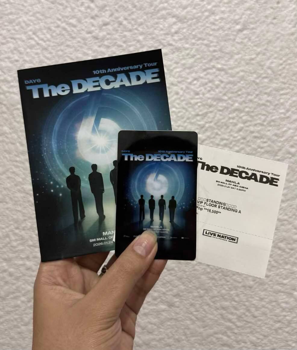 drabbles_dump's tweet photo. DAY6  The Decade Tour Ticket Envelopes 🍀

PRE-ORDER NOW OPEN!

KIT: 1 envelope &amp; 1 unofficial souvenir card

matte/glossy: P75
glittered/holo: P85

🗓️ DOO: 10/15
💰 DOP: 10/15

ORDER FORM: https://t.co/igbspDTypn

🏷️ day6 wts lfb ph sungjin youngk wonpil dowoon the decade manila https://t.co/pzpjLwV3J7
