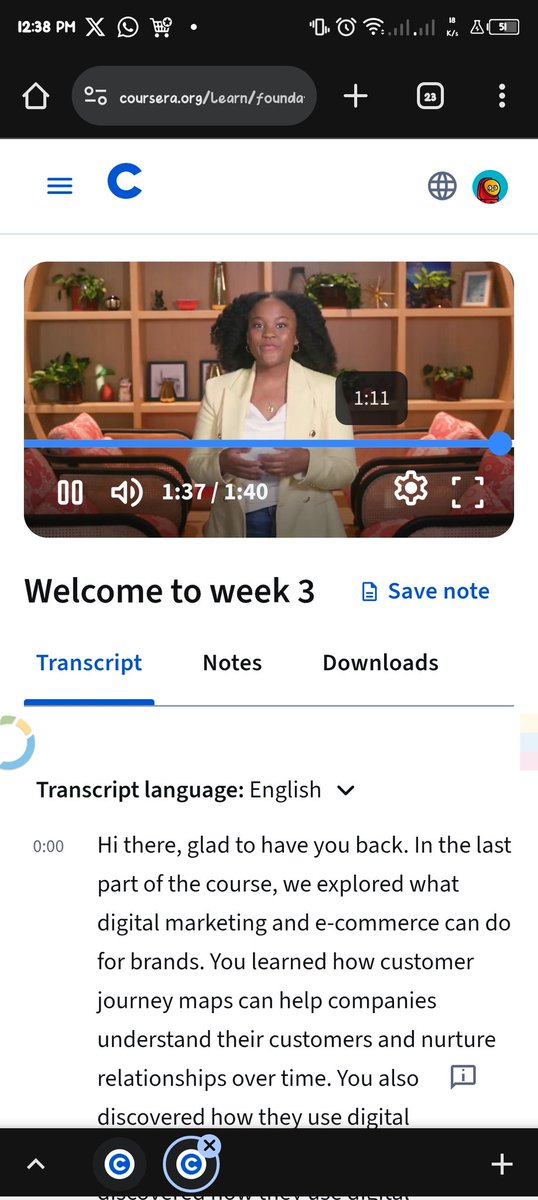 Almost there! 🎯 
I’ve reached Module 3/4 in my Digital Marketing &amp; E-commerce program with <a href="/ilabsglobal/">Innovations Labs</a>.
Huge thanks to <a href="/20PctProject/">The 20% Project</a> for powering my learning journey with monthly 10GB Internet support 🙌.