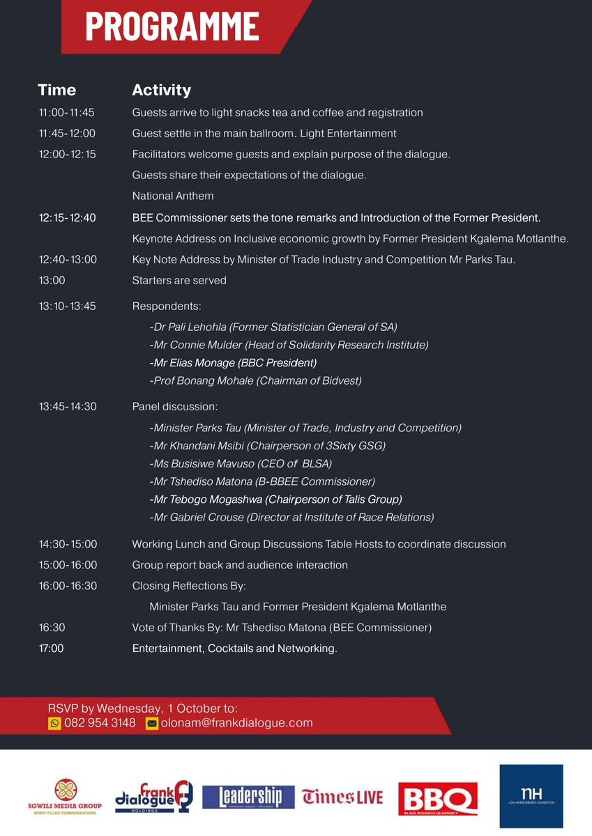 FRANK DIALOGUE on the future of B-BBEE I 07 October 2025