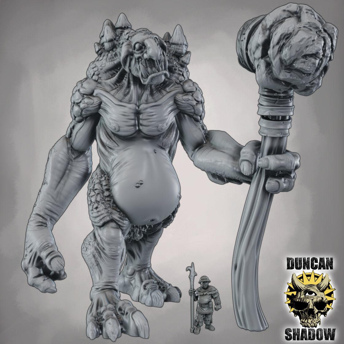 Troll Titan 
Another of my Titan sculpts released as part of the Extras set from this month's release 

Links 
Tribes: myminifactory.com/users/DuncanSh…
Patreon: patreon.com/c/Duncan_shadow