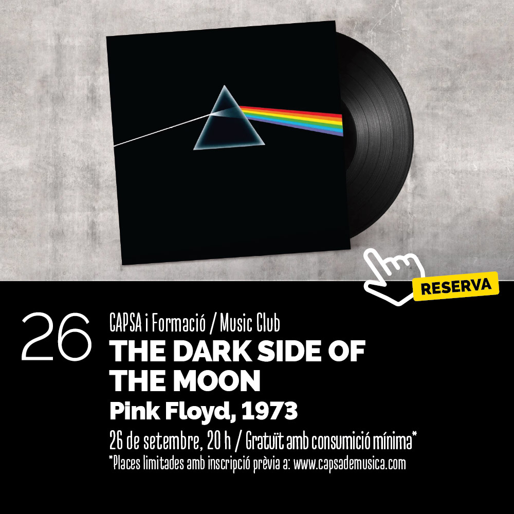 26 9 25 #formacio #escolta i #coneixement a #Capsa i #musiclub sobre el #thedarksideofthemoon dels #pinkfloyd #music #musicians entrades a: capsademusica.com/wp/entrades260…