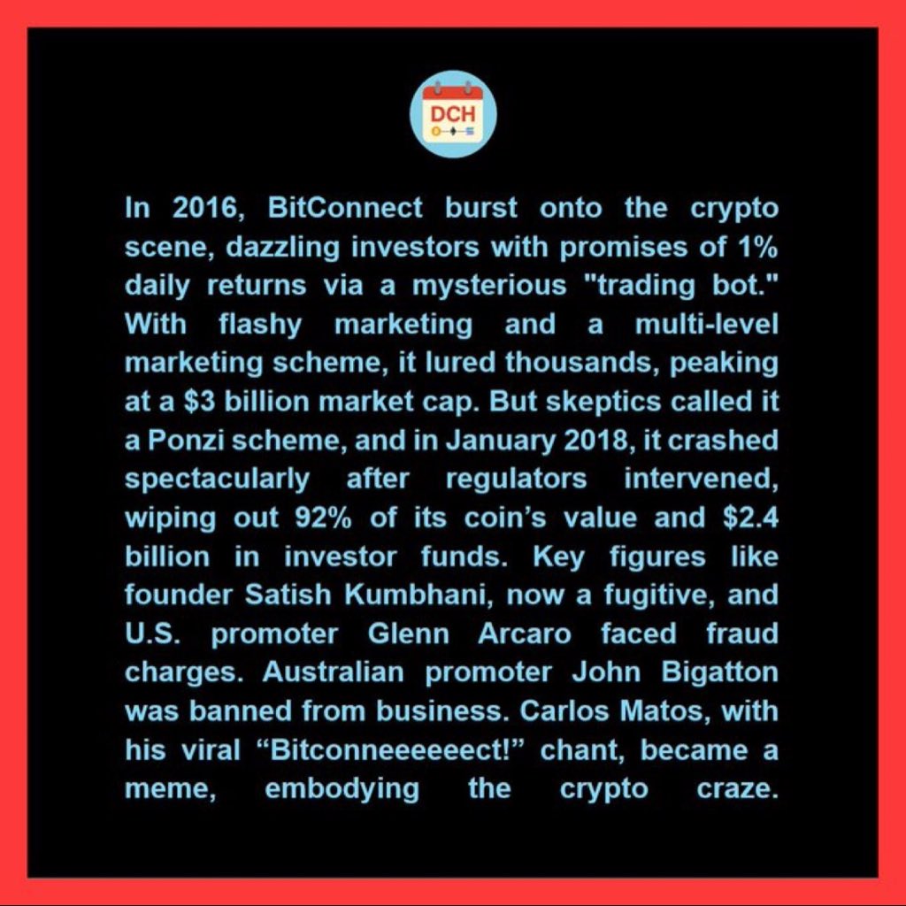 EverydayAstroi's tweet image. BitConnect: Crypto’s Most Famous Scam

#BitConnect #Crypto #celsiusscam #scam