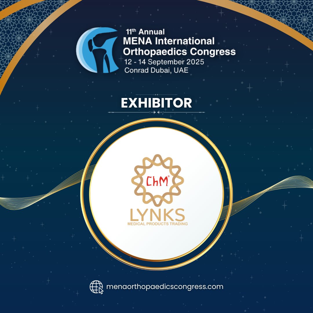handsurgerypro's tweet photo. A warm thank you to CHM Lynks for exhibiting at #MOC11 . We’re excited to have your solutions showcased to our audience of orthopaedic experts.

Register: https://t.co/grTZz3j9wM

#orthopaedic #orthopedicsurgery #surgery #physicaltherapy #ortho #ortopedia #physiotherapy https://t.co/4Lf70FzKvW
