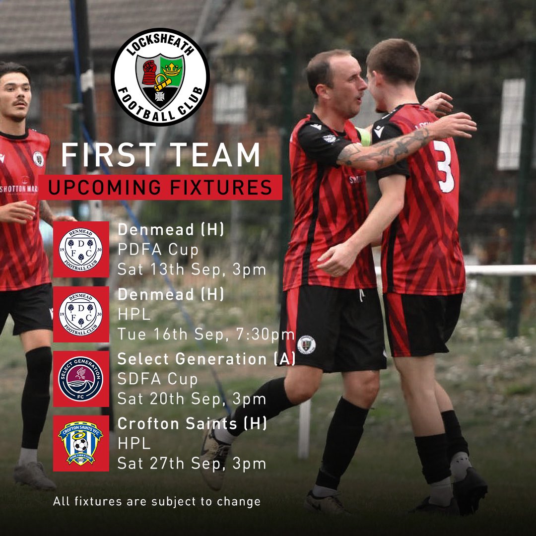 Four 𝗵𝘂𝗴𝗲 games coming up 💥

Here is the first team’s schedule until the end of September 🤝

#UTL 🔒