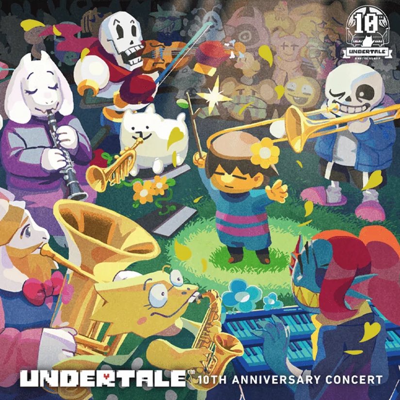 I love the artwork this Undertale 10th Anniversary concert

I feel so much LOVE