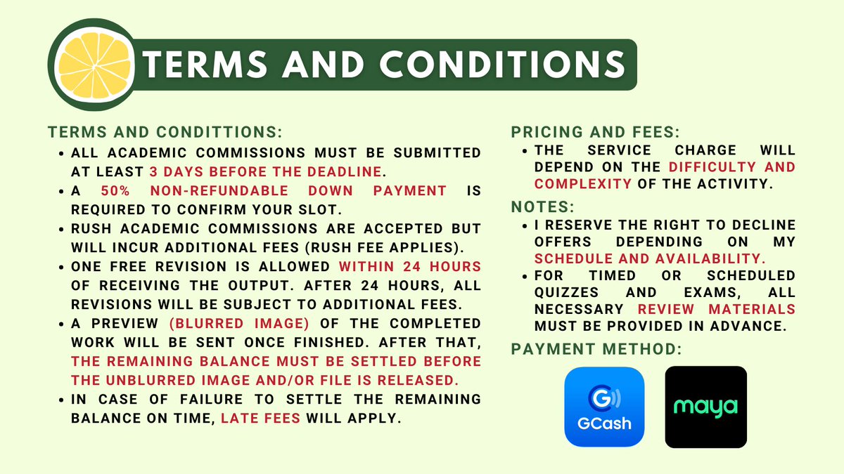 LeMonAcadComms's tweet photo. Hi, I’m Le Mon 🍋🕶️ — your friendly companion for accounting-related tasks.

Check out my comms sheet below to learn more about me and the services I can offer. https://t.co/vPwwtRH8DK