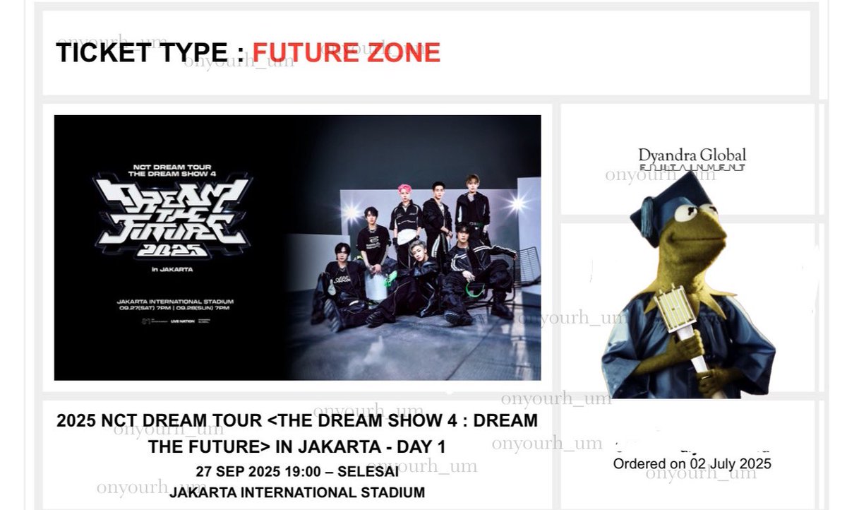 WTS tiket The Dream Show 4 
future zone day 1 weverse presale
 (3.250) bisa cicil sampe hari h diurus sampe jadi wb 
 (1 tix only)