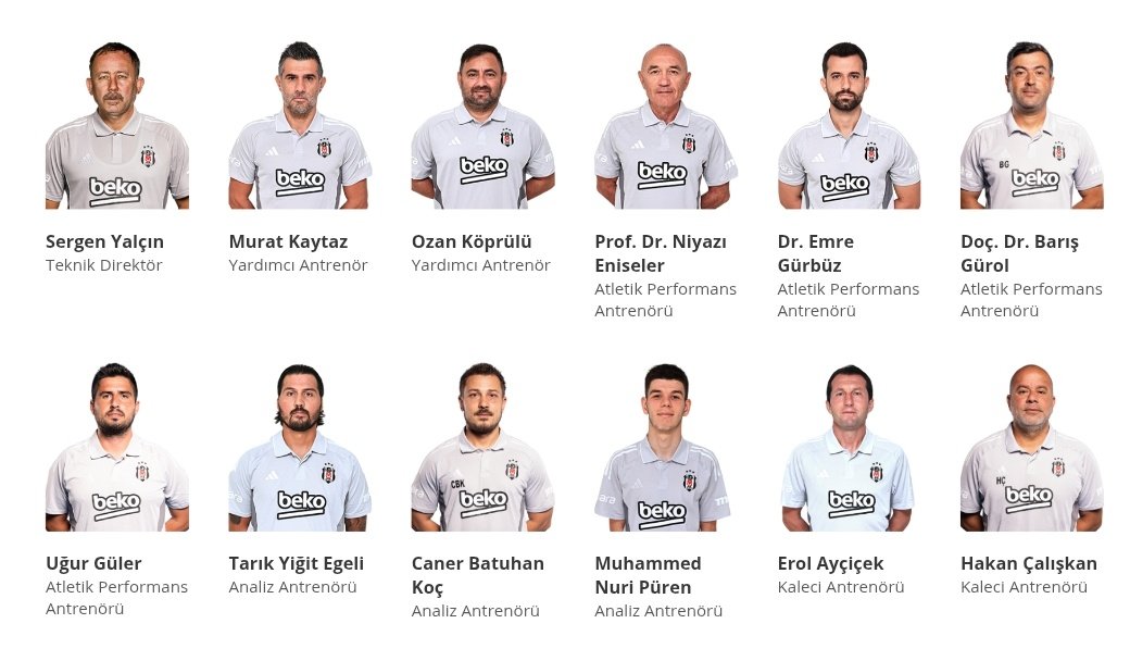 HaberKartali's tweet photo. 🦅 Beşiktaş'ın yeni teknik ekibi. https://t.co/25vzI3sP9a