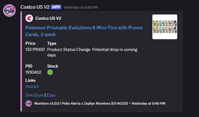 Pokemon Restock & Drop Alerts tweet media