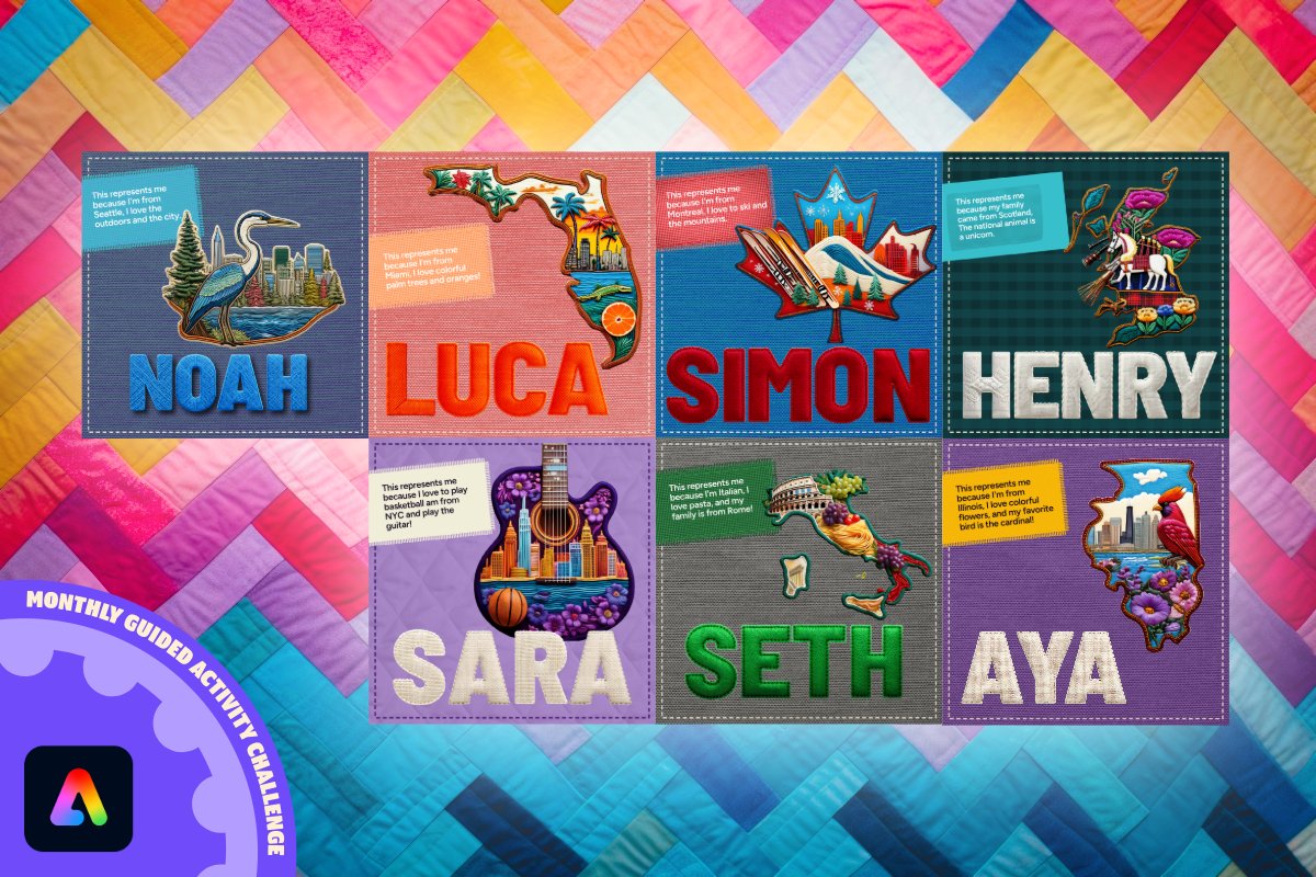 ClaudioZavalaJr's tweet image. 🧵 Turn your classroom into a quilt-making studio w/ @AdobeExpress
GenAI + Text Effects + backgrounds + quilt = teamwork.
🎨 Free for K–12 → adobe.ly/4g0m35t
#BackToSchool #AdobeEduCreative @AdobeForEdu