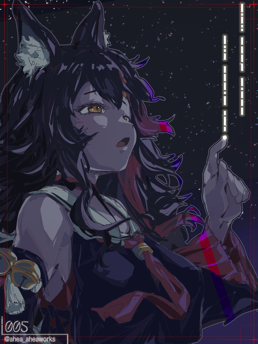 「聴こえますか」
#ミオスパークル #みおーん絵 
#一日一絵 #イラスト