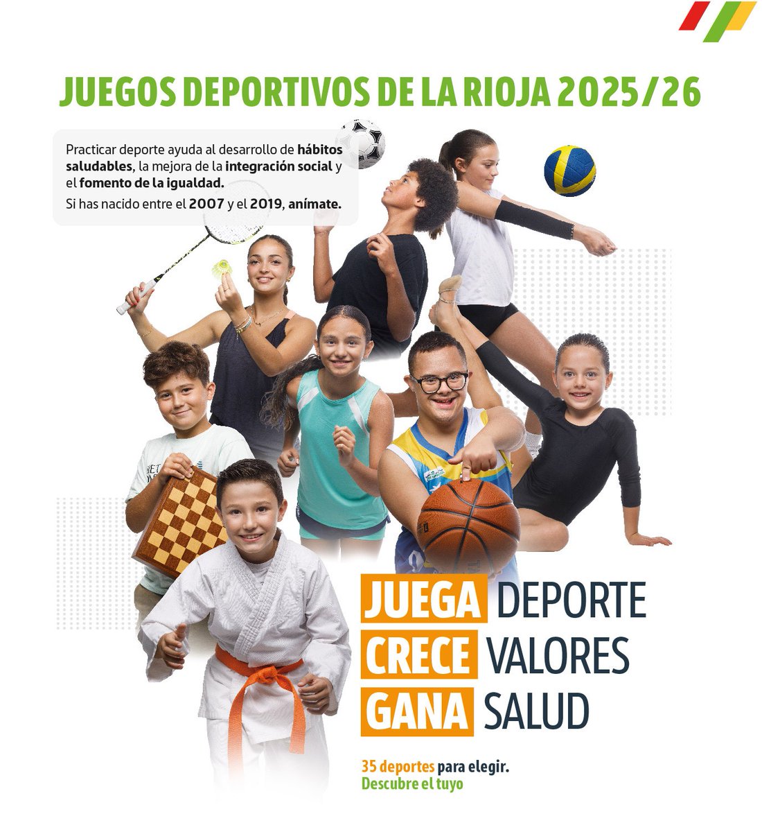 Juegos Deportivos de La Rioja 2025/26: dgdeporte.larioja.org