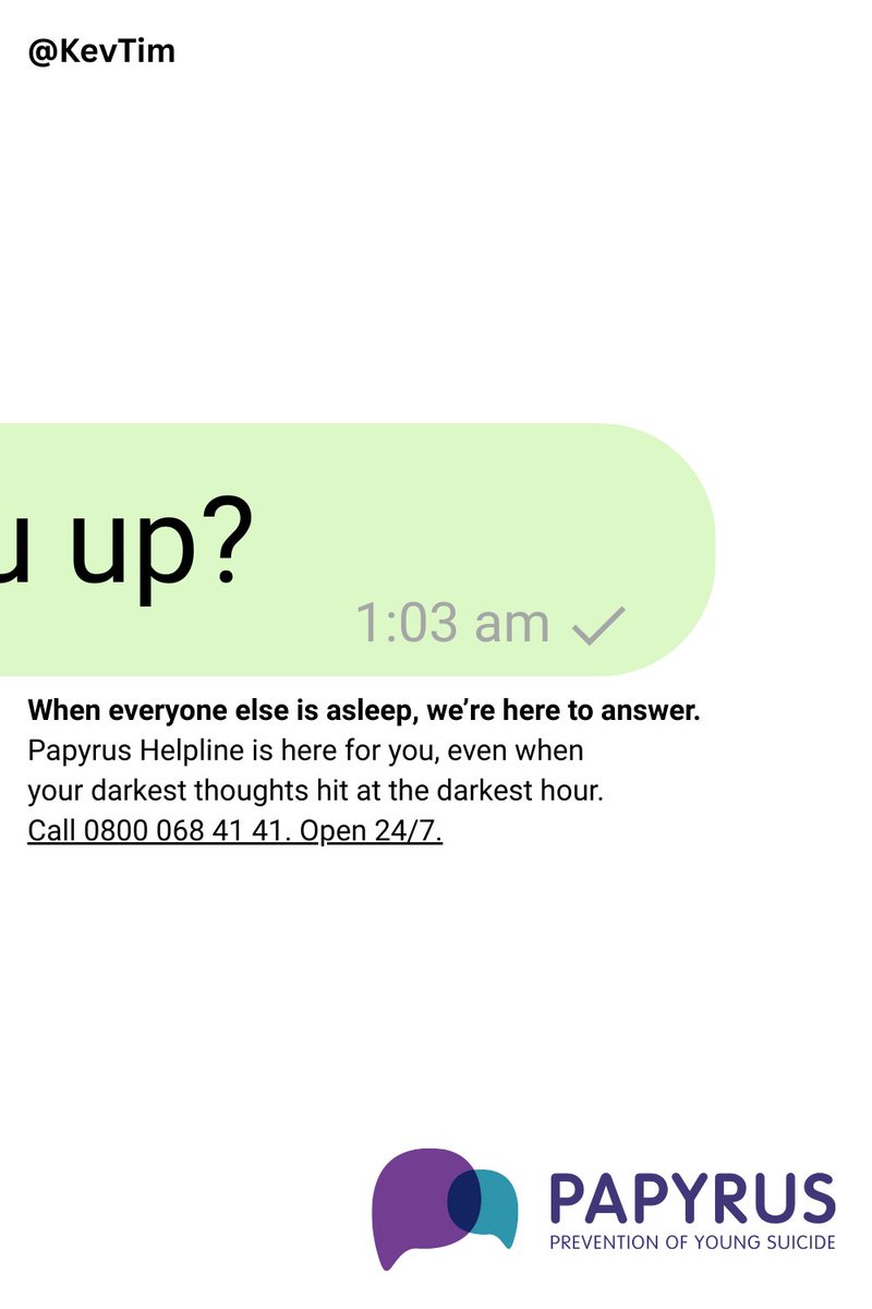 KevTim's tweet image. Creating a poster for #WorldSuicidePreventionDay and #HOPELINE247 hits different. 💛 Thank you to the amazing @OneMinuteBriefs community and @PAPYRUS_Charity for opening the brief.
And if dark thoughts hit, you’re not alone. Visit papyrus-uk.org #WSPD2025