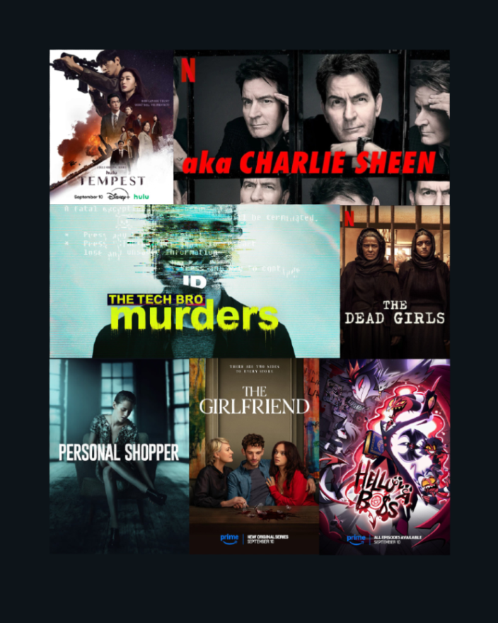 ReelMitten's tweet photo. 🎬 Reel Brief – What’s Streaming
 
🌊 Tempest (Hulu)
 🎭 AKA Charlie Sheen (Netflix)
 💻 The Tech Bros Murders (HBO Max)
💀 The Dead Girls (Netflix)
 🛍️ Personal Shopper (Paramount+)
 💔 The Girlfriend (Prime Video)
 😈 Helluva Boss (Prime Video) https://t.co/hzxfakHIuq