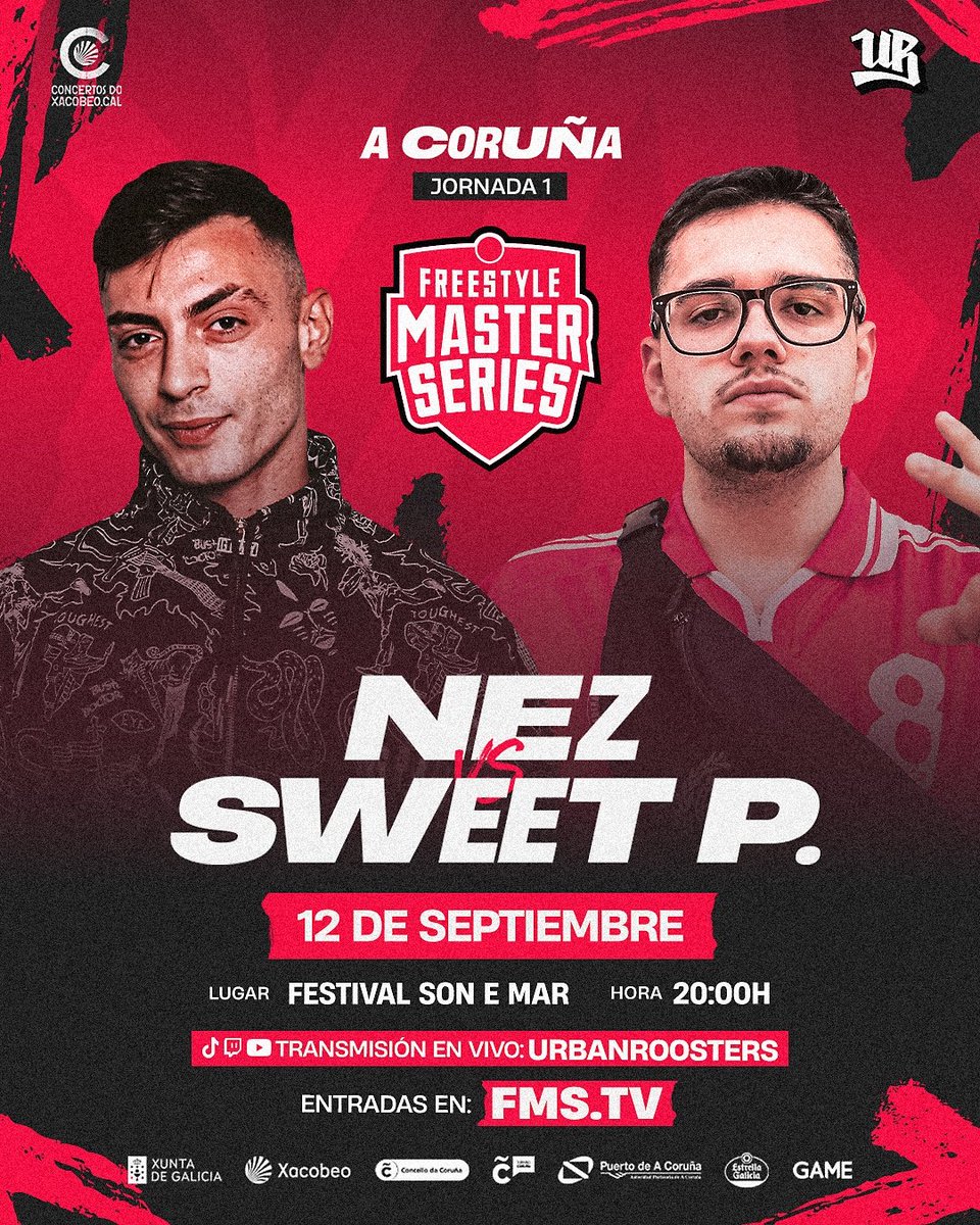 👨🏻‍💻 𝗡𝗘𝗭 𝗩𝗦 𝗦𝗪𝗘𝗘𝗧 𝗣𝗔𝗜𝗡, 𝗘𝗟 𝗛𝗔𝗖𝗞𝗘𝗥 𝗩𝗦 𝗘𝗟 𝗖𝗘𝗥𝗘𝗕𝗥𝗢 🧠
🏟️ A Coruña vivirá un duelo inédito en la primera jornada de la nueva trama de FMS España

🗓️ 12 de septiembre 
📍 Festival Son E Mar, 20h
🎟️ Entradas en FMS.TV
#fms #fmsespaña