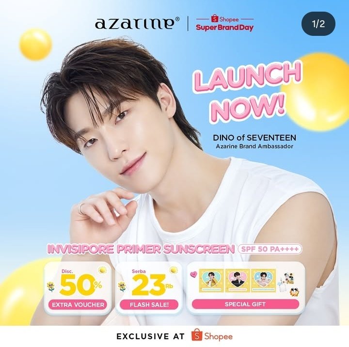 zorrrawr's tweet image. ☀️ Dino sekarang jadi Brand Ambassador Azarine!
Congrats Dino for being Azarine’s new brand ambassador 🎉
Visualnya + sunscreen juara = paket lengkap ✨

👉 BELI DI SHOPEE SEKARANG GUYS! shopee.co.id/product/800365…

#DINOwithAzarine #AzarineXDino #azarinecosmetic #azarinecosmetics