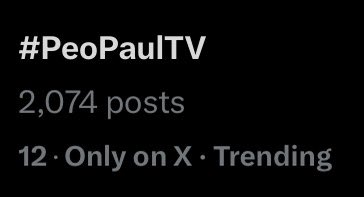 #PeoPaulTV is also TRENDING

KD SERENADES THE PEOPAUL

#KDEstrada