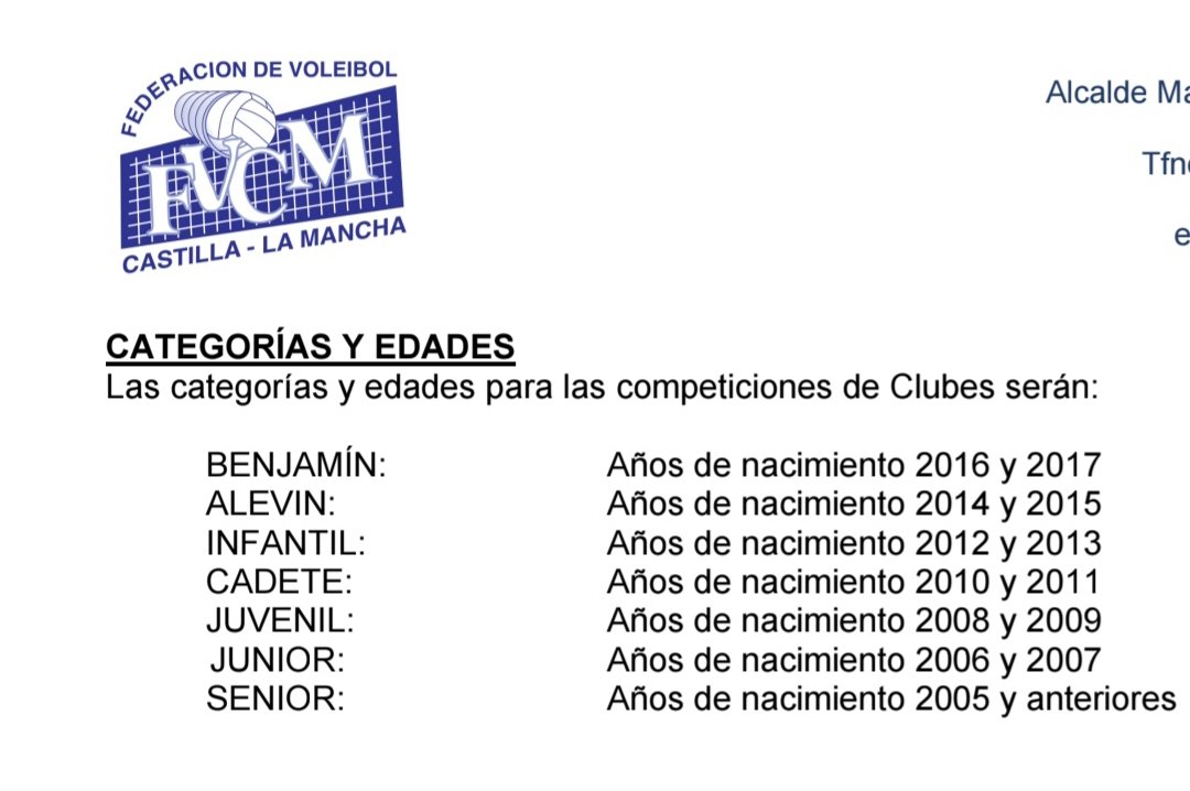 Buenas! Os hacemos público los horarios de la próxima temporada. *Algún horario está todavía pendiente. Tb os mando información de las edades y categorías. Y el próximo día 18 de septiembre se publicará la hoja de inscripción y a partir de q esté publicada, se podrá presentar a..
