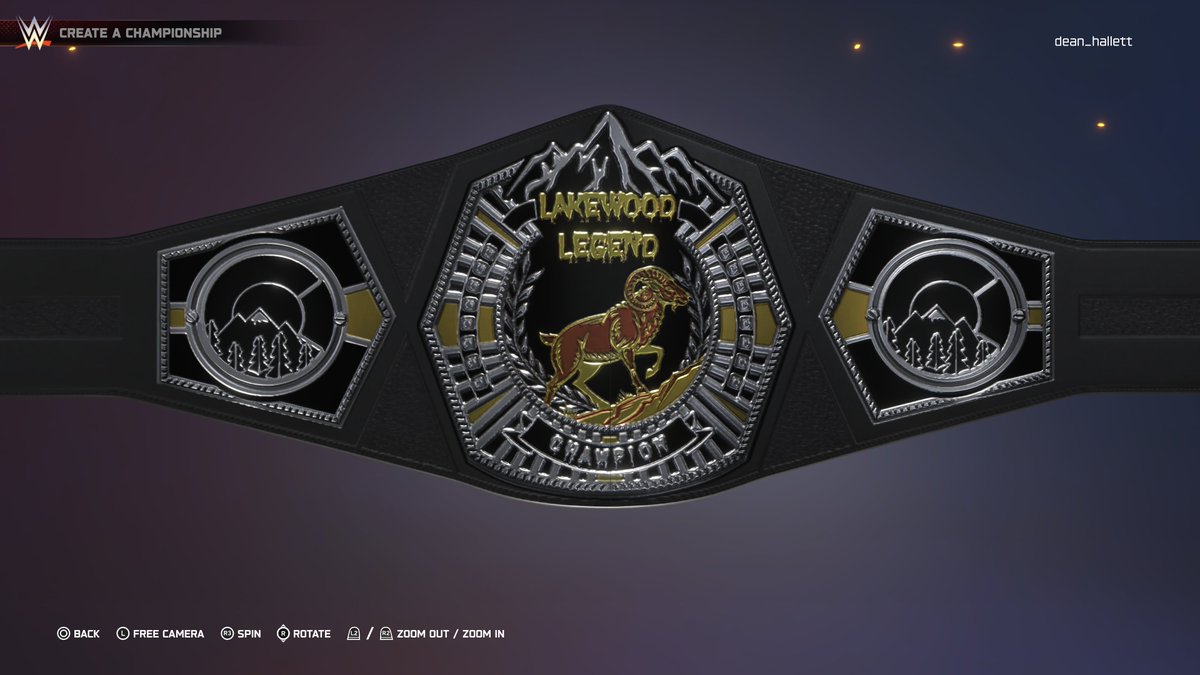 Renewed Lakewood Legend Championship for <a href="/CCWBattledome/">𝙲𝙲𝚆 𝙱𝙰𝚃𝚃𝙻𝙴𝙳𝙾𝙼𝙴 🏯🩸🏟️</a> <a href="/LilRJUnlimited/">𝐑𝐉 🐦‍⬛👑💀🪬</a> 
I know this one was important to you guys, so i appreciate the trust with this! 💯🙏

#WWE2K25 #CAW #Cawmmunity #titles #Championships #custom