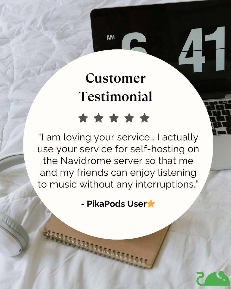 🎶 Your music, your way.

With PikaPods + Navidrome:
 ✅Stream your entire music library
 ✅Share playlists with friends
 ✅No ads, no interruptions
 ✅One-click deployment

👉 Start with $5 free credit → pikapods.com

What’s the first album you’d put on your