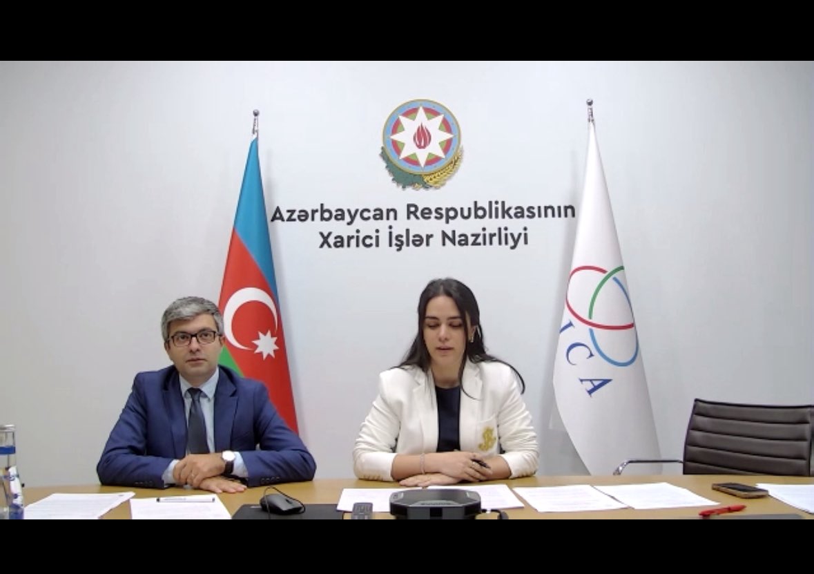 CicaSecretariat's tweet photo. The #CICA_SWG under #AzChairmanship has begun its session to consider draft statements for upcoming #CICAMinisterialCouncil meeting in #NewYork https://t.co/rAr93mXDL3