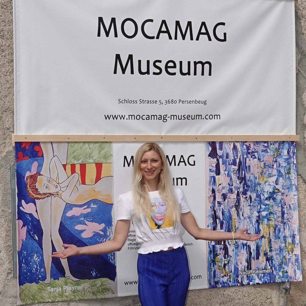 Impressions from the exhibition in the MOCAMAG Contemporary Art Museum in Persenbeug in Austria.

Visit MOCAMAG Museum to see art by Tanja Playner alongside the art by Francoise Gilot, Pablo Picasso, Salvado Dali, Gerhard Richter, Peter Doig, Nada Kelemen, Rebeccah Klodt, Joan