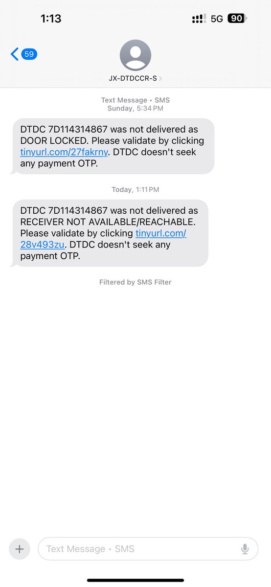 ParikYash's tweet photo. For the 6th time, @DTDCIndia does a fake delivery attempt and then marks it as undelivered and blames the customer. Very very poor delivery service. No wonder Bluedart and other competitors are far better. https://t.co/CXK3sN5PnG