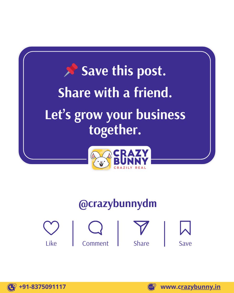 crazybunnydm's tweet photo. Your business needs a crystal-clear promise your audience understands instantly.

Drop a WhatsApp message at +91-8375091117 and let’s build your growth ladder today.

Have the whole 30-Day Step-by-Step Branding &amp; Social Media Launch Plan at https://t.co/Cyg8dQbqnQ

#crazybunny https://t.co/aAl8hpwh10