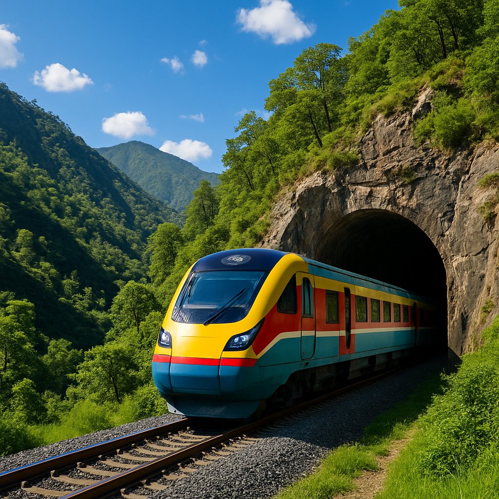 Dailyreportind's tweet photo. India's Longest Rail Tunnel Completed on Rishikesh-Karnaprayag Route, Cutting Travel Time by 5 Hours https://t.co/flVnp2unTB