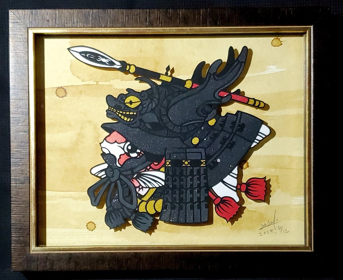 絵画 SCALEMAN 宇都宮功「折り畳まれた人間たちシリーズNo,45」油絵・仏F50号