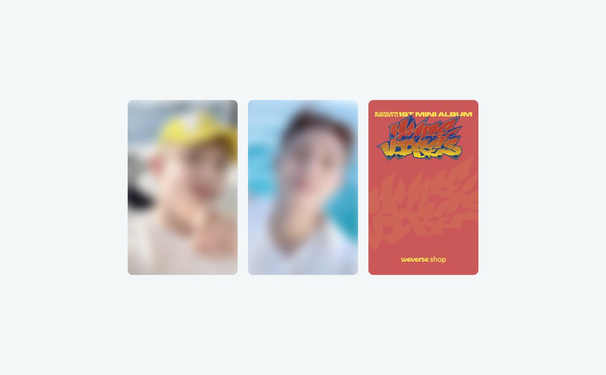 CxM 'HYPE VIBES'🍒🐶 ギュチョルのアルバム 店舗特典ビジュ出ました