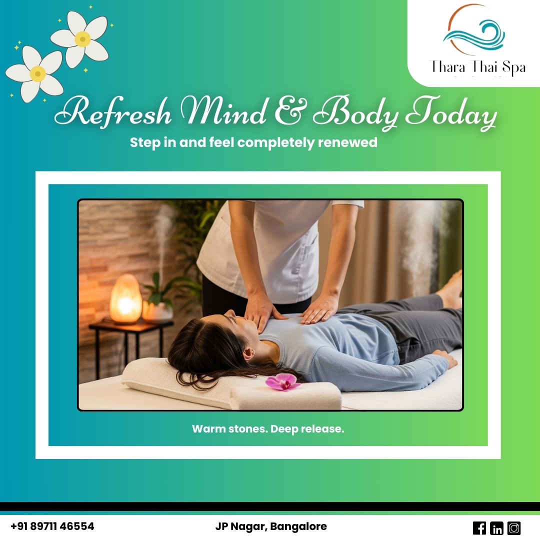 TharaThaiSpablr's tweet image. Refresh Mind &amp;amp; Body Today – Step in and feel completely renewed at Thara Thai Spa near JP Nagar. 

#TharaThaiSpa #SpaNearMe #SpaNearByMe #BodyMassageNearMe #BestSpaInJPNagar #DeepTissueMassage #AromaMassage #Relaxation #Wellness #Rejuvenation