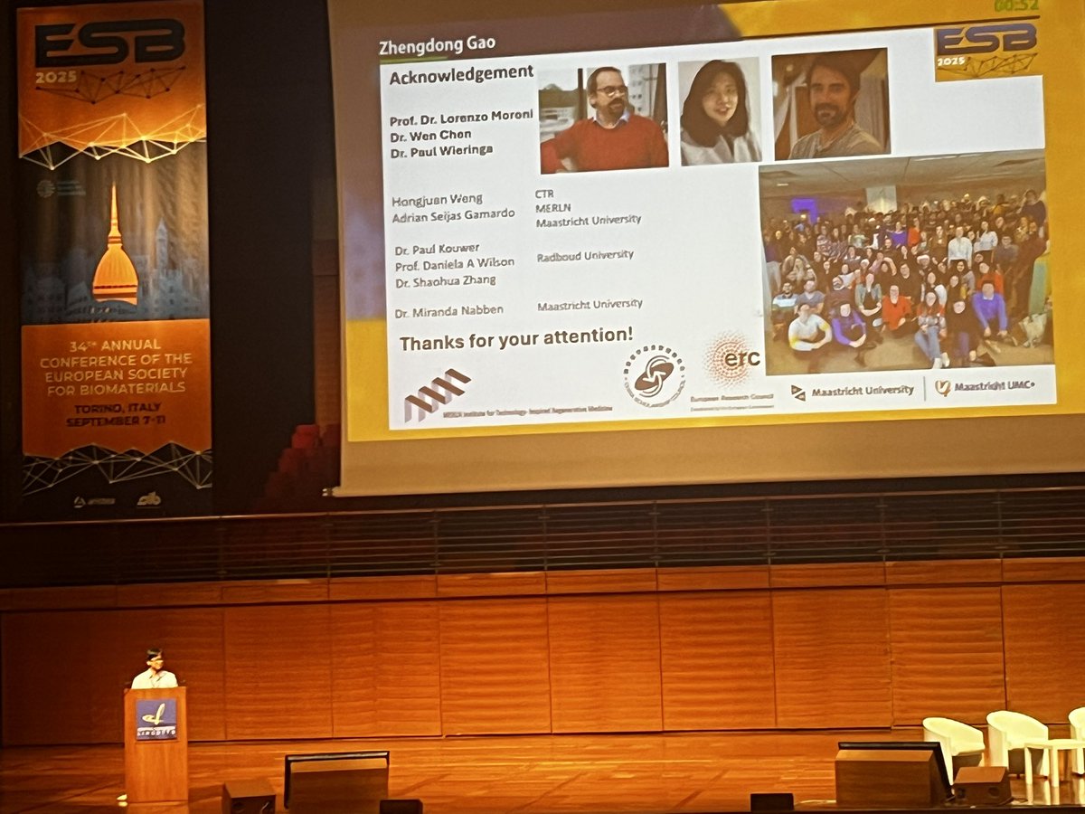 Moroni Lab (@moronigroup) on Twitter photo Very proud of Zhangdong Gao <a href="/MERLN_UM/">MERLN</a> <a href="/Unimaas/">UniversityMaastricht</a> presenting his work #ESB2025 <a href="/LingottoFiere/">Lingotto Fiere Torino</a> over electroconductive hydrogels for #cardiac regeneration. Special thanks to Wen Chen and <a href="/PaulWieringa/">Paul Wieringa</a> for collaboration and co-mentoring #teamscience #innovation Very proud of Zhangdong Gao <a href="/MERLN_UM/">MERLN</a> <a href="/Unimaas/">UniversityMaastricht</a> presenting his work #ESB2025 <a href="/LingottoFiere/">Lingotto Fiere Torino</a> over electroconductive hydrogels for #cardiac regeneration. Special thanks to Wen Chen and <a href="/PaulWieringa/">Paul Wieringa</a> for collaboration and co-mentoring #teamscience #innovation