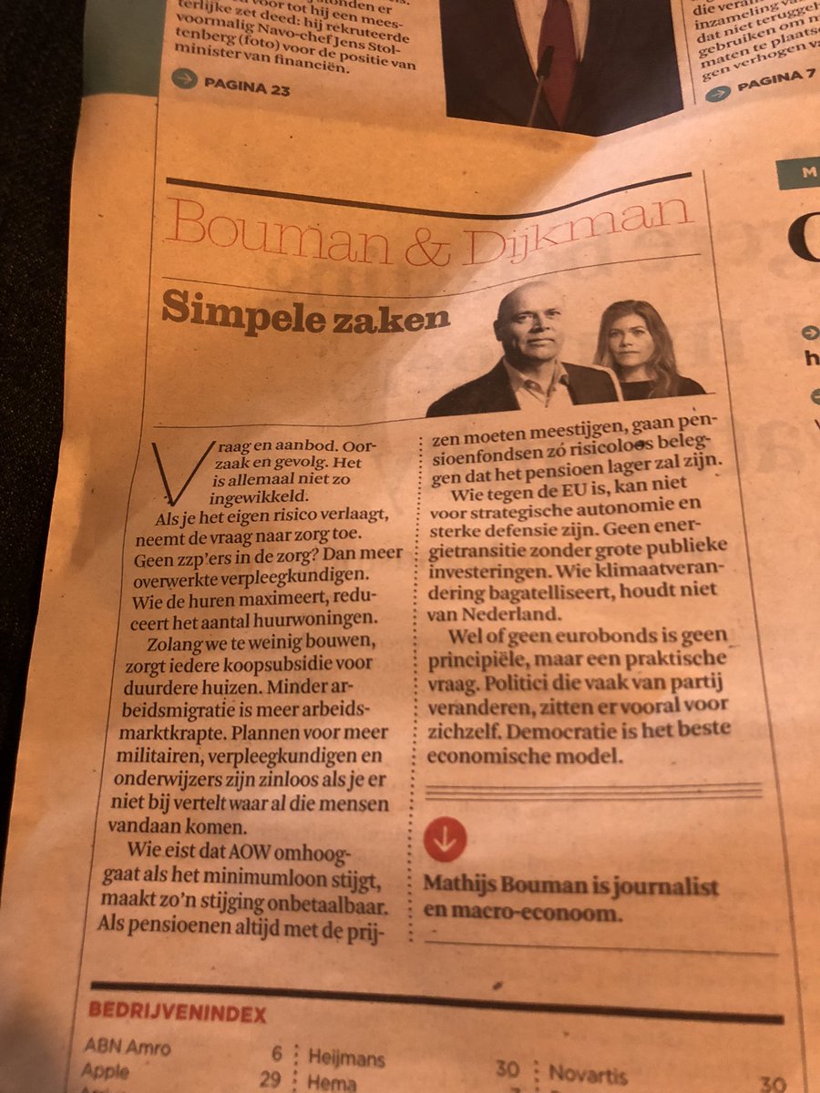 JMSlagter's tweet image. In, wat zal het zijn, 125 woorden alle belangrijke maatschappelijke thema’s opgelost. @mathijsbouman kan het.