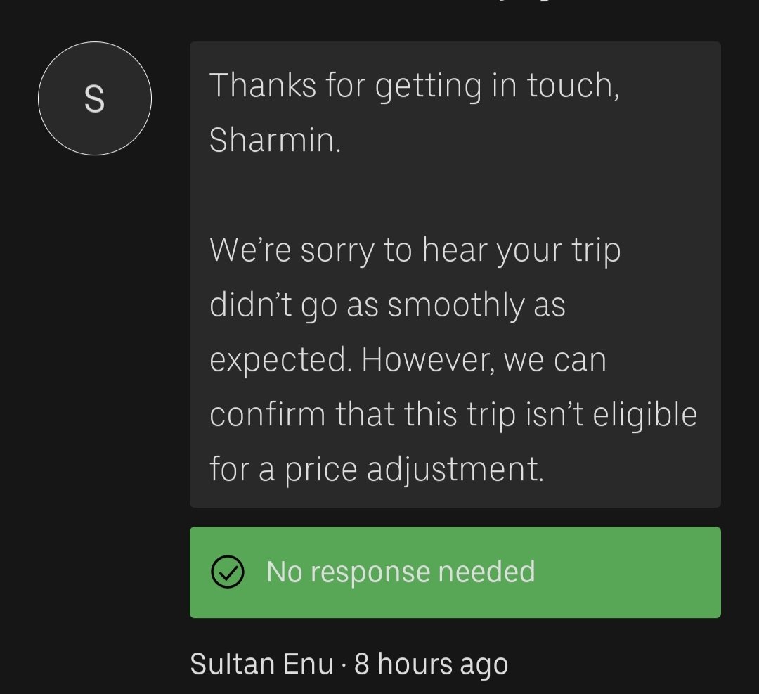 SuchiSSharmin's tweet photo. @Uber @Uber_Support No service. No driver. No car. No trip. Yet @Uber charged me. 🤯
First they said “refund processed,” now they say “no refund.”
This is outright FRAUD. 🚨
Refund my money or face public &amp; legal action.
#UberScam #ScamAlert  #UberFail  #ConsumerRights 

@Uber @Uber_Support @UberIN https://t.co/rx0LsnxOie
