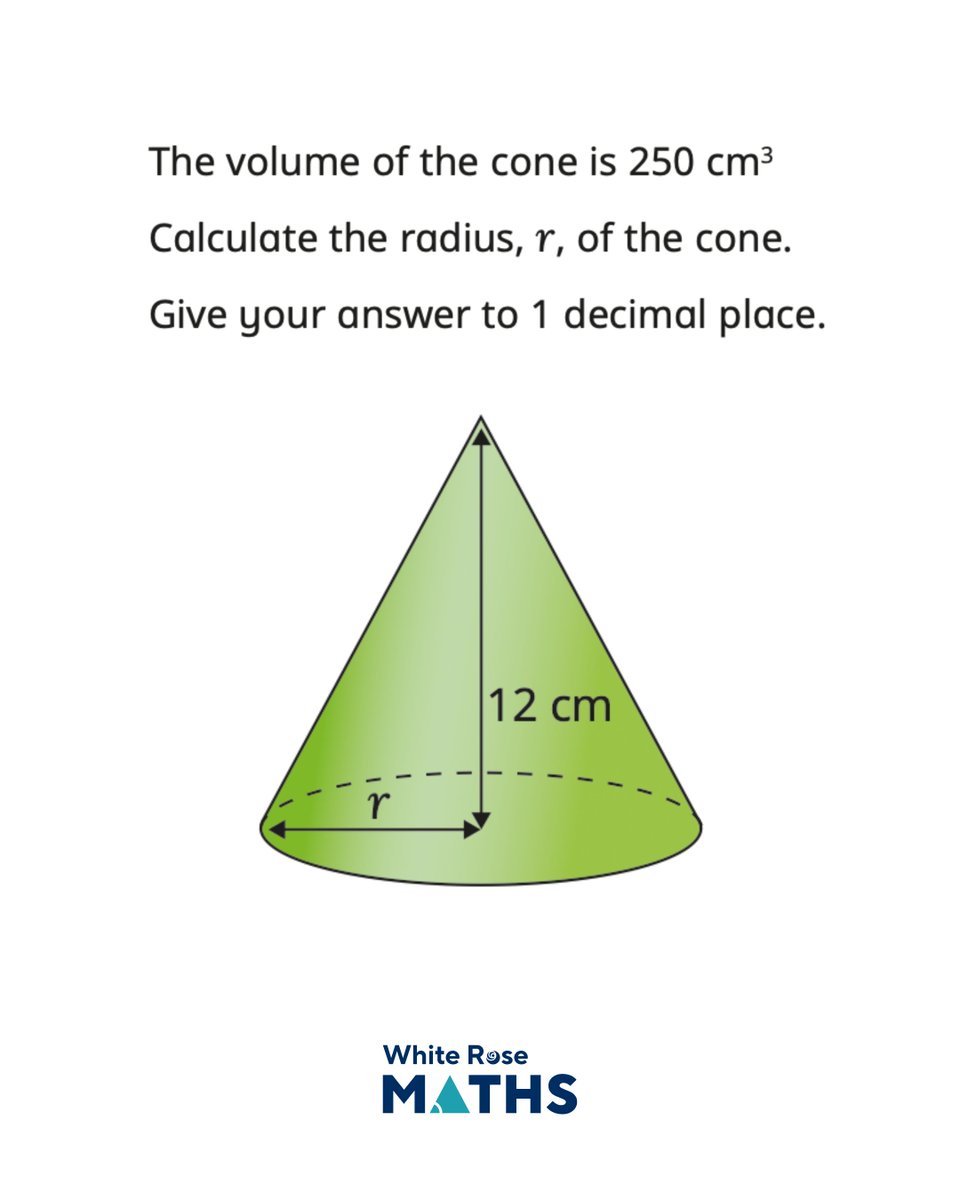 Question of the day - taken from our new Year 11 V3 worksheet!

#MathsForAll