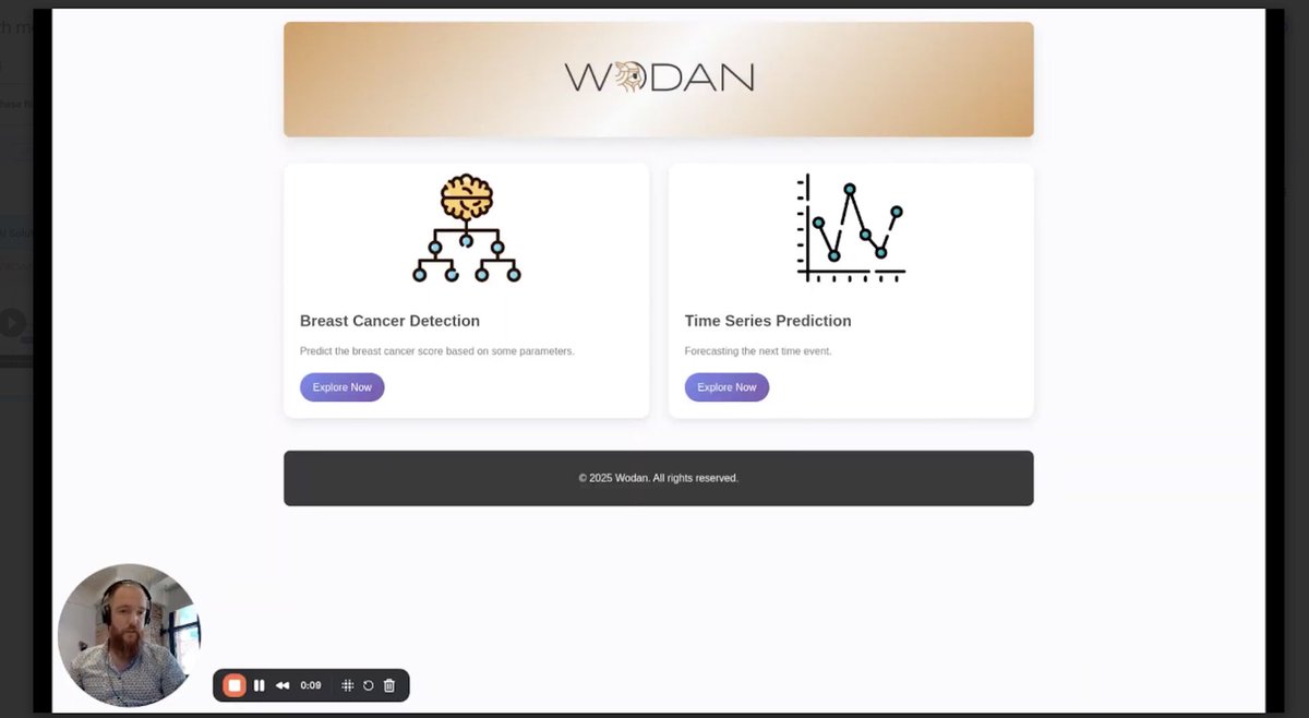 wodan_secure_ai's tweet image. It&apos;s Wodan&apos;s Day! 
Our CEO, Bob Dubois, walks through encrypted #AI in action:
∙Cancer risk prediction - patient data stays encrypted.
∙Сash flow forecasting - transaction data stays protected.

Watch the full demo: wodan-ai.odoo.com/r/eoD
#EncryptedAI #DataPrivacy #secureai
