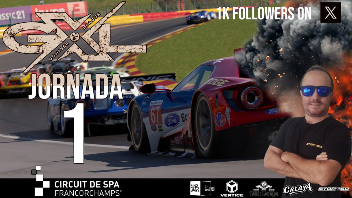 INAUGURACIÓN!!! 

CAMPEONATO POR EQUIPOS
GOHISER X LEAGUE

14 EQUIPOS  LISTOS PARA LUCHAR EN LA COMPETICIÓN!!!

1ª JORNADA
🇧🇪 SPA FRANCORSHAMPS 

ESTÁ NOCHE EN DIRECTO 21:30H
 twitch.tv/gohiser