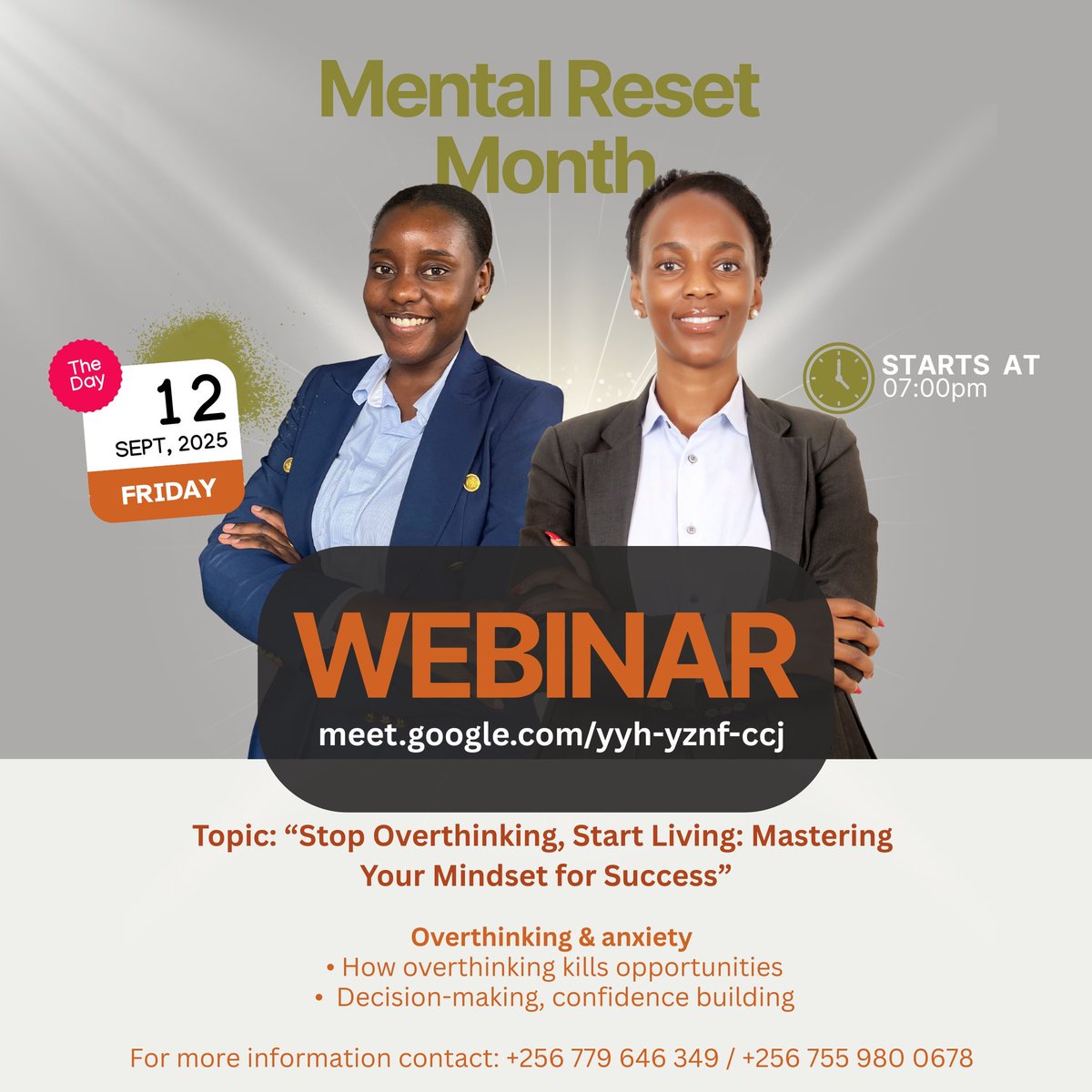 ubuyoboke's tweet photo. Feeling stuck in your thoughts? Battling anxiety that won’t let you breathe?
We got you 

Join us via; https://t.co/41R8PoTEuQ
 On “How to Overcome Overthinking and Anxiety”

Let’s talk, learn, and practice simple ways to:
*Calm the noise in your head
*Break free from anxiety https://t.co/627ZYv7Ezw