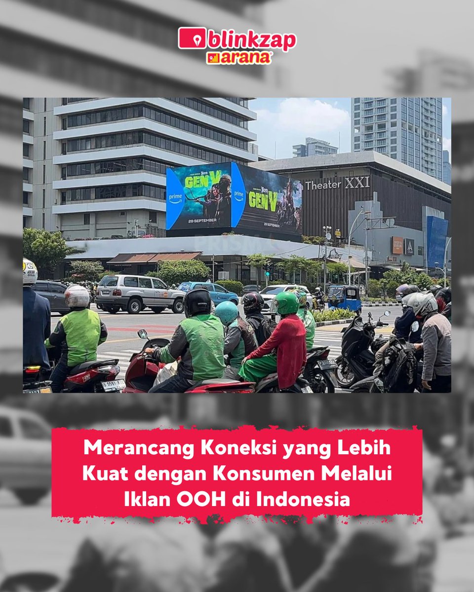 blinkzap's tweet image. Iklan OOH di Indonesia memberikan peluang besar untuk merancang koneksi yang lebih kuat antara merek dan konsumen.
